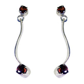 Ines Red Minimalist Stud Earrings for Everyday Glam